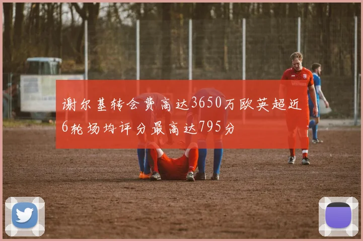 谢尔基转会费高达3650万欧英超近6轮场均评分最高达795分